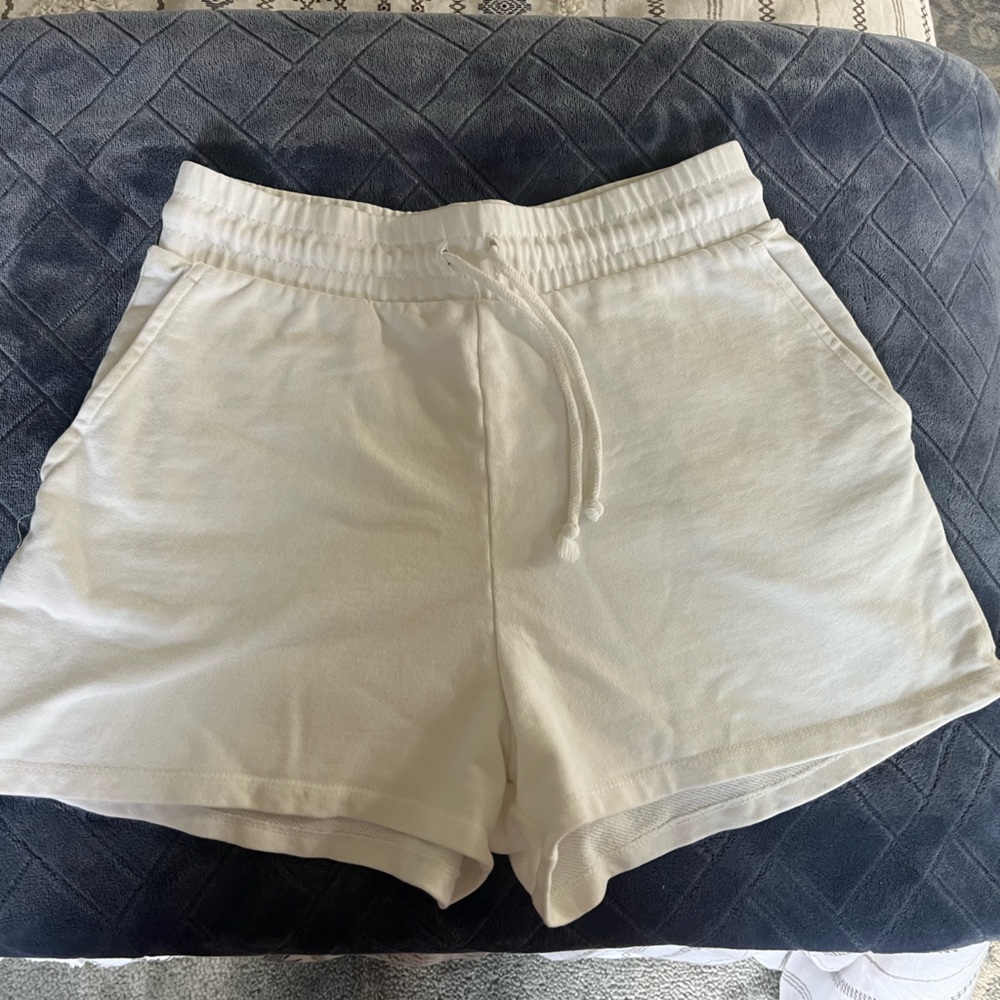 White Cotton Zara Shorts